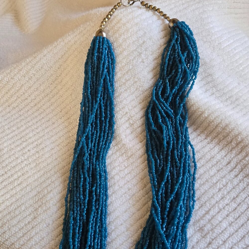 Glass bead necklace